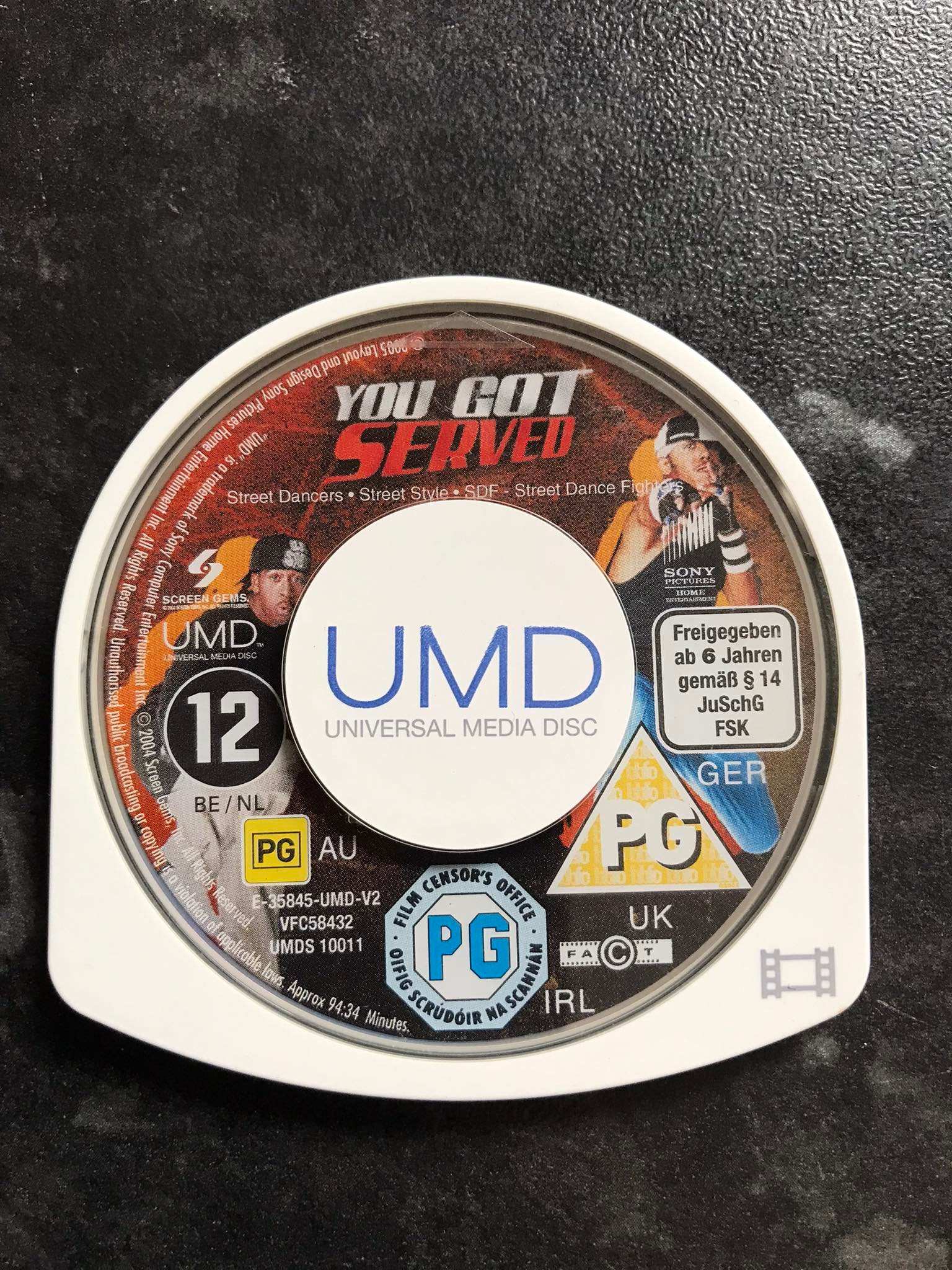 you got served, movie, PSP, PAL, No Box or Instructions Magretro