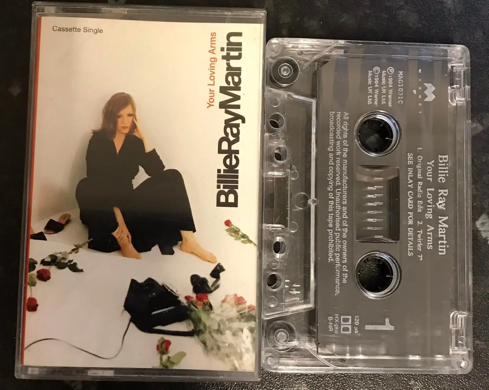 Billie Ray Martin, Your Loving Arms Single, Magnet, MAG1031C, Vintage Cassette Magretro