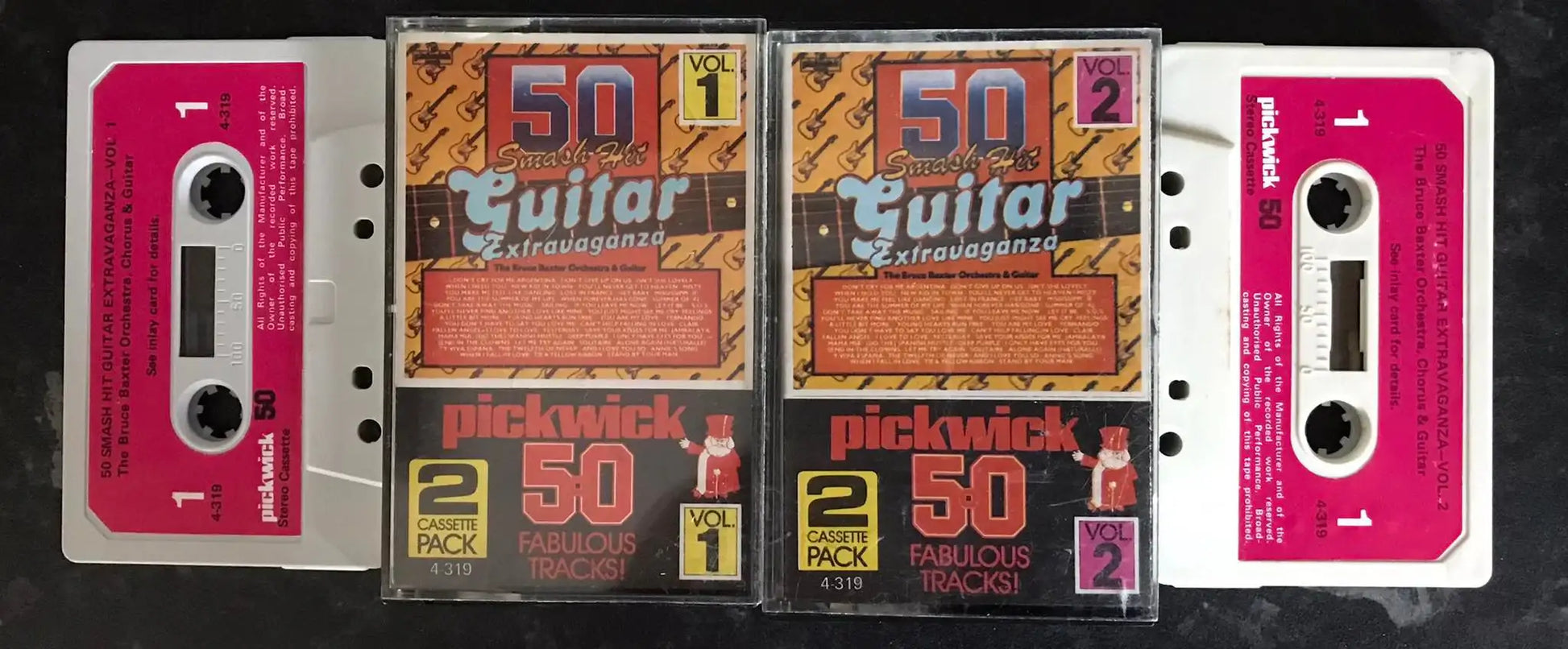 50 Smash Hit Guitar Extravaganza Vol 1 and 2, Pickwick International, 4-319 Magretro