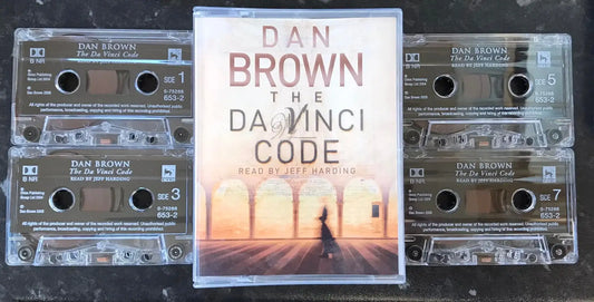 The Da Vinci Code Audiobook, Dan Brown, Vintage Cassette Magretro