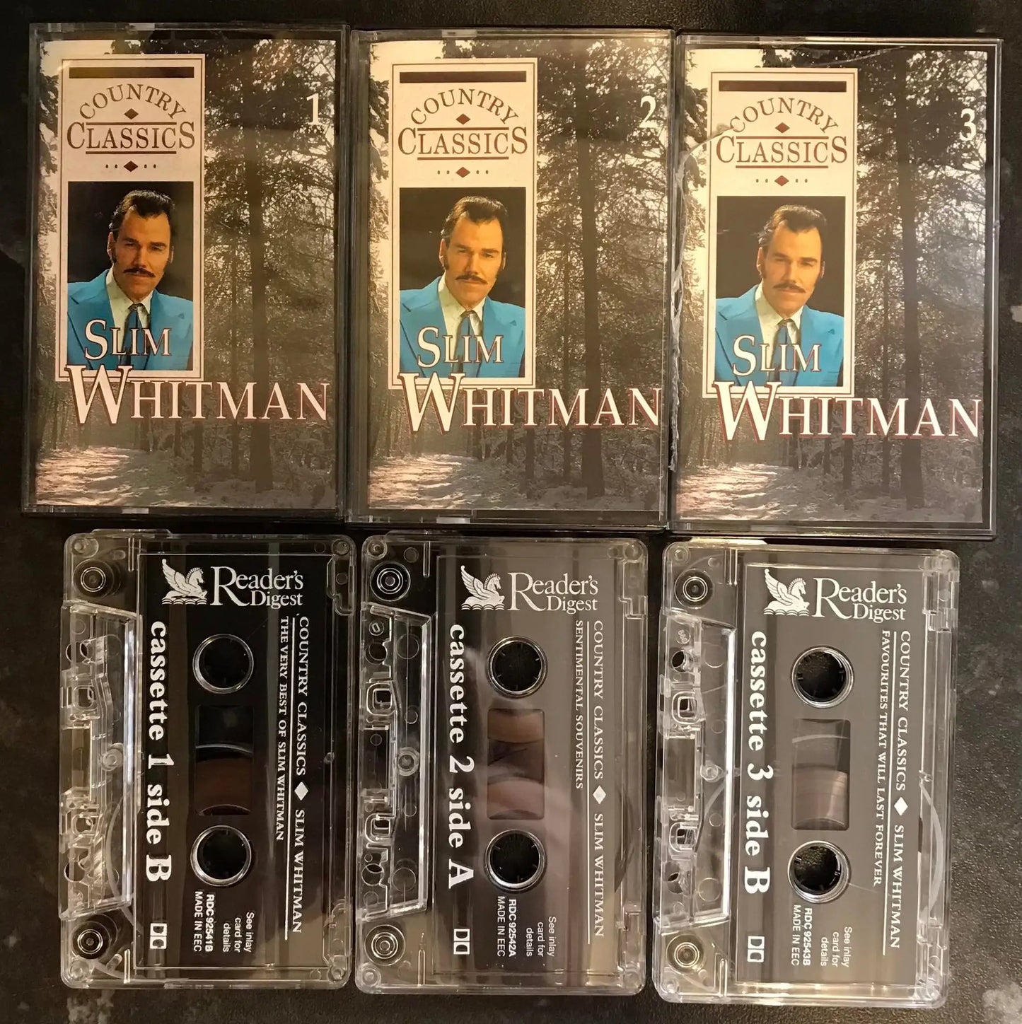 Slim Whitman, Country Classics, 3 Tape Set, Readers Digest, rdc 92541 Magretro