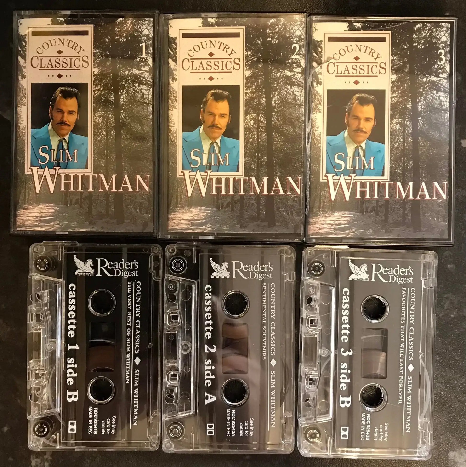 Slim Whitman, Country Classics, 3 Tape Set, Readers Digest, rdc 92541 Magretro