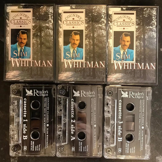 Slim Whitman, Country Classics, 3 Tape Set, Readers Digest, rdc 92541 Magretro