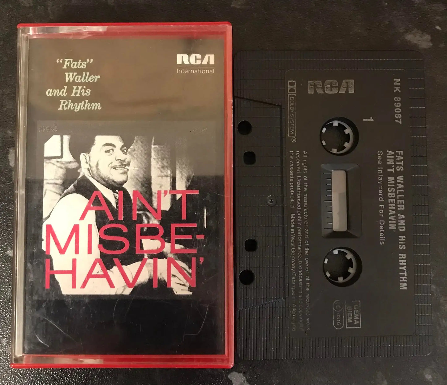 Fats Waller and his Rhythm, Ain't Misbehavin', RCA, NK 89087, Vintage Cassette Magretro