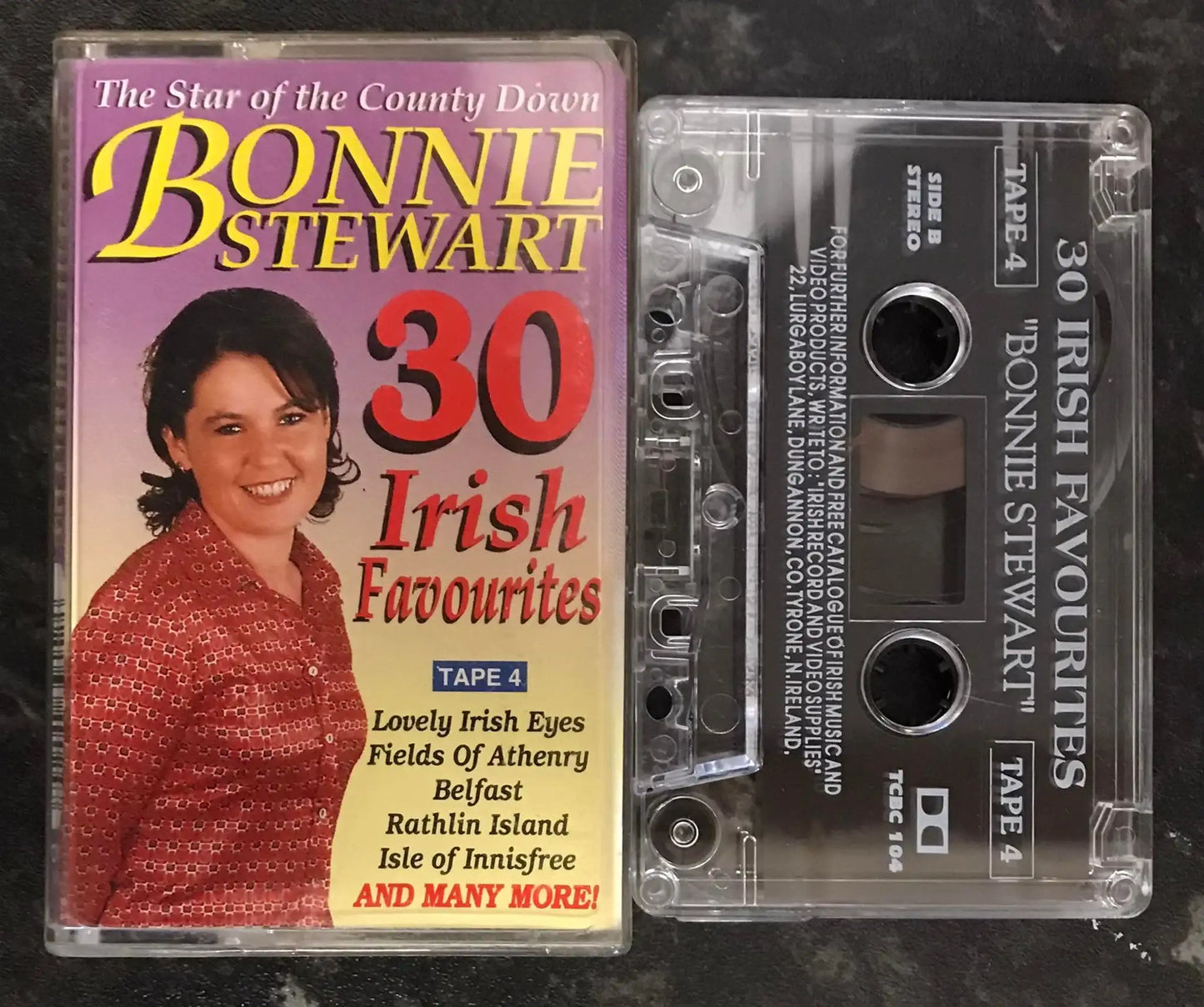 Bonnie Stewart, 30 Irish Favourites Album, Tape 4, TCBC 104, Vintage Cassette Magretro
