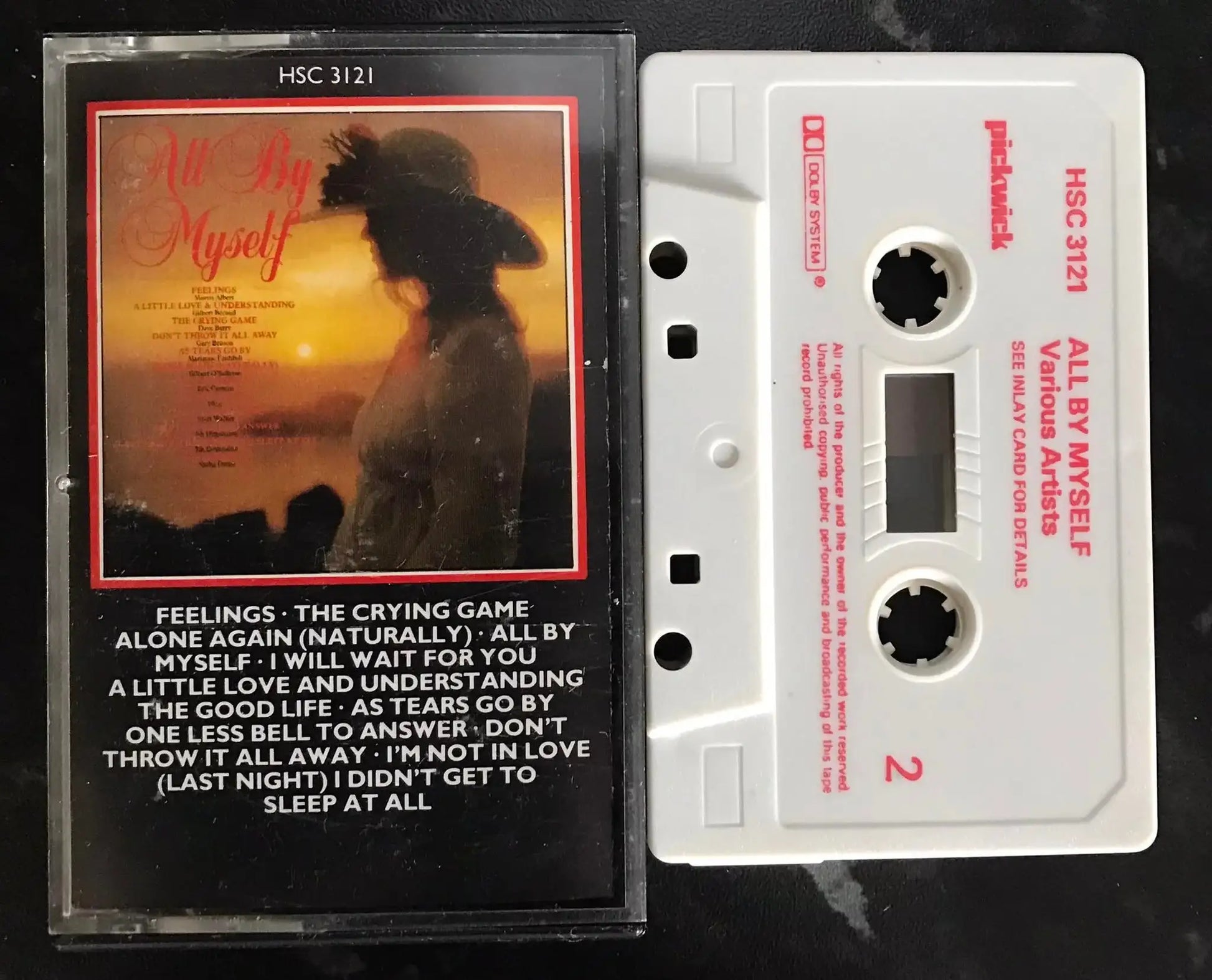 All By Myself Album, Pickwick Label, HSC 3121, Vintage Cassette Magretro