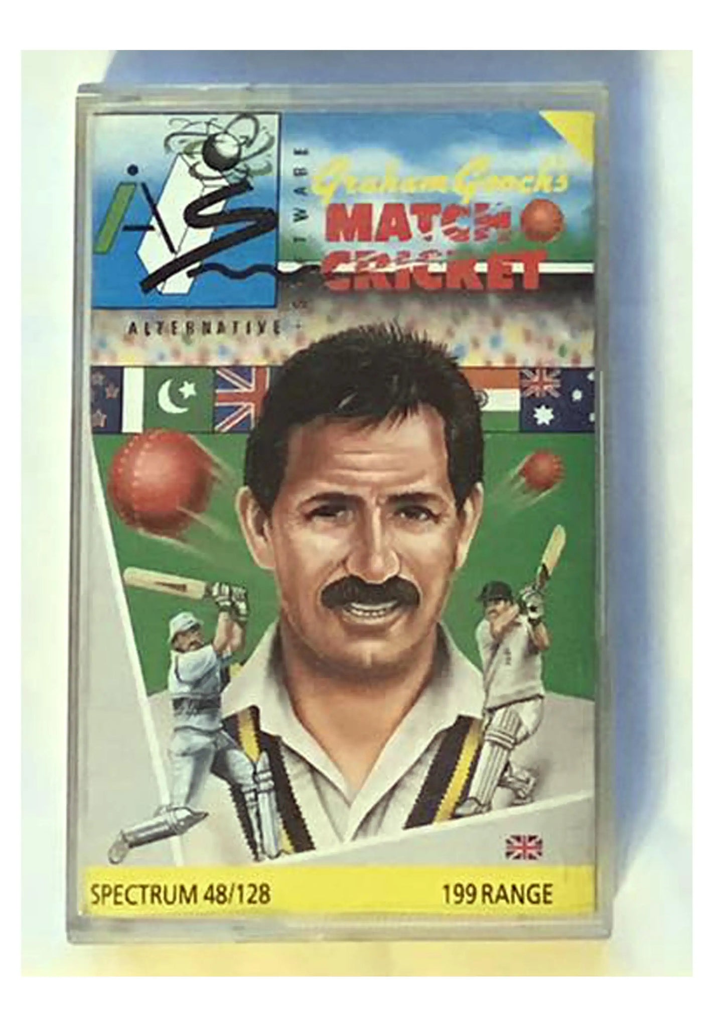 Graham Gooch Match Cricket, ZX Spectrum by Alternative, Working Magretro