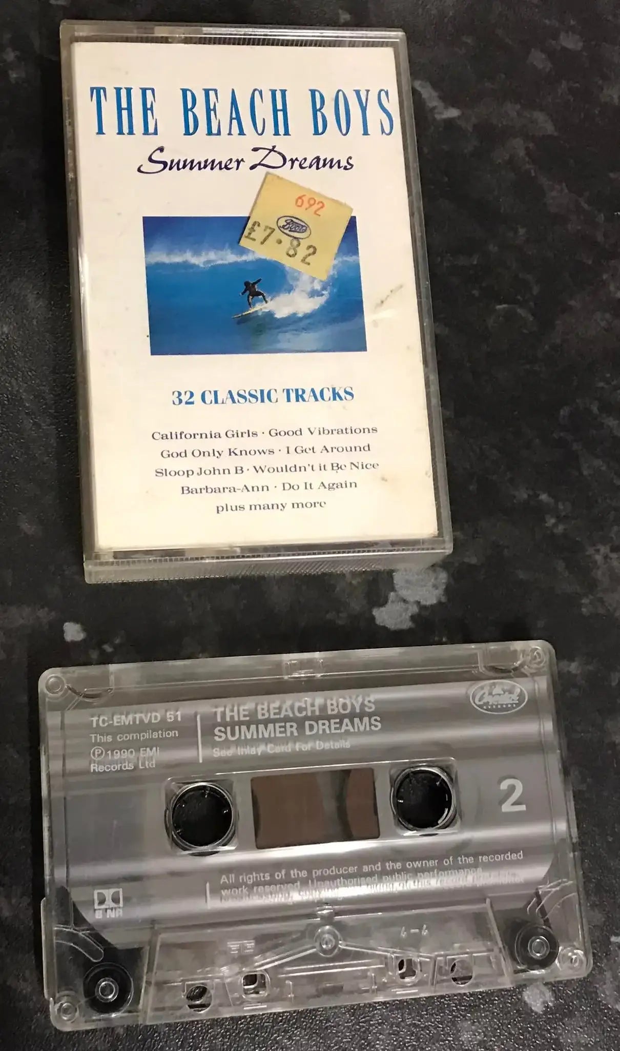 The Beach Boys, Summer Dreams Album, CAPITOL, TC-EMTVD 51, Vintage Cassette Magretro