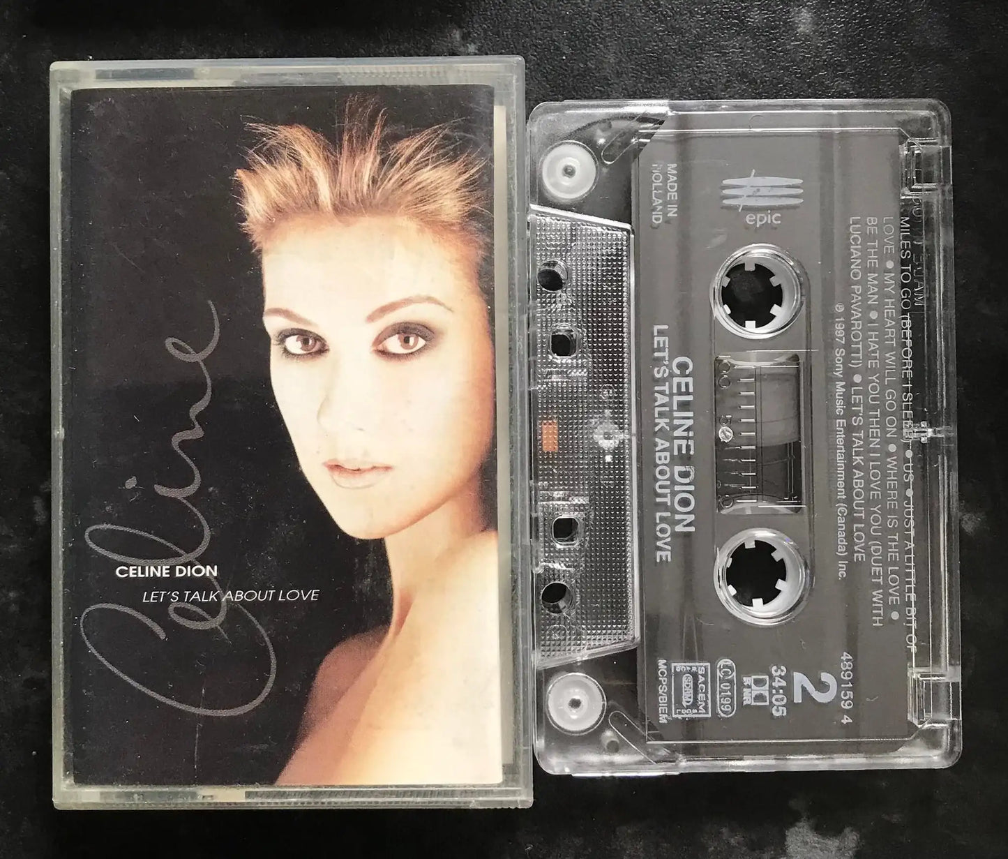 Celine Dion, Let's Talk About Love Album, Epic, EPC 489159 4, Vintage Cassette Magretro