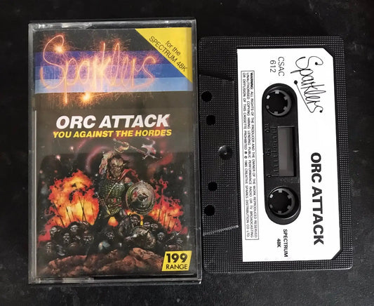 Orc Attack (You Against The Hordes) By Sparklers Software ZX Spectrum, Working Magretro
