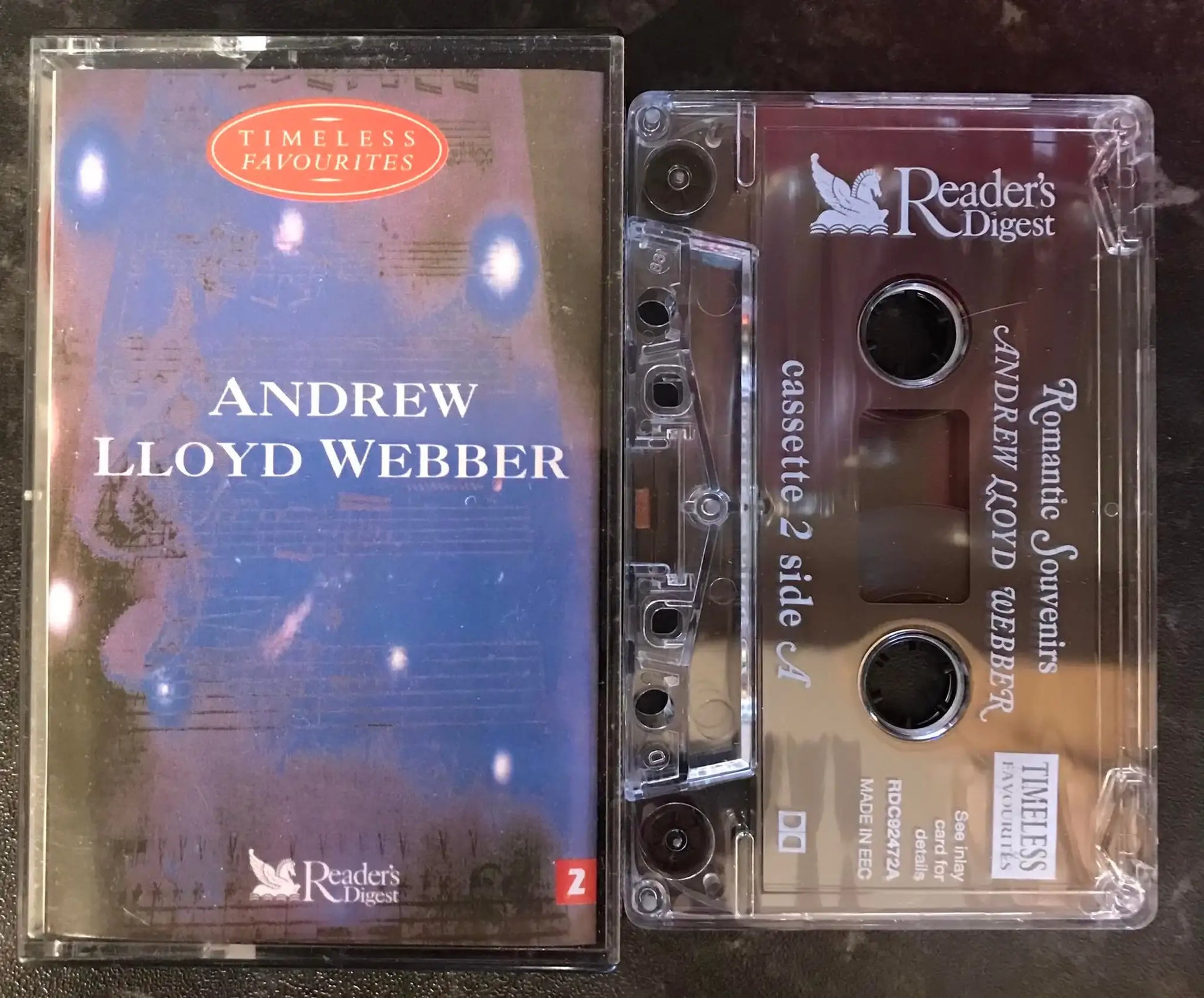 Andrew Lloyd Webber, Timeless Favourites, Tape 2, RDC 92472, Vintage Cassette Magretro
