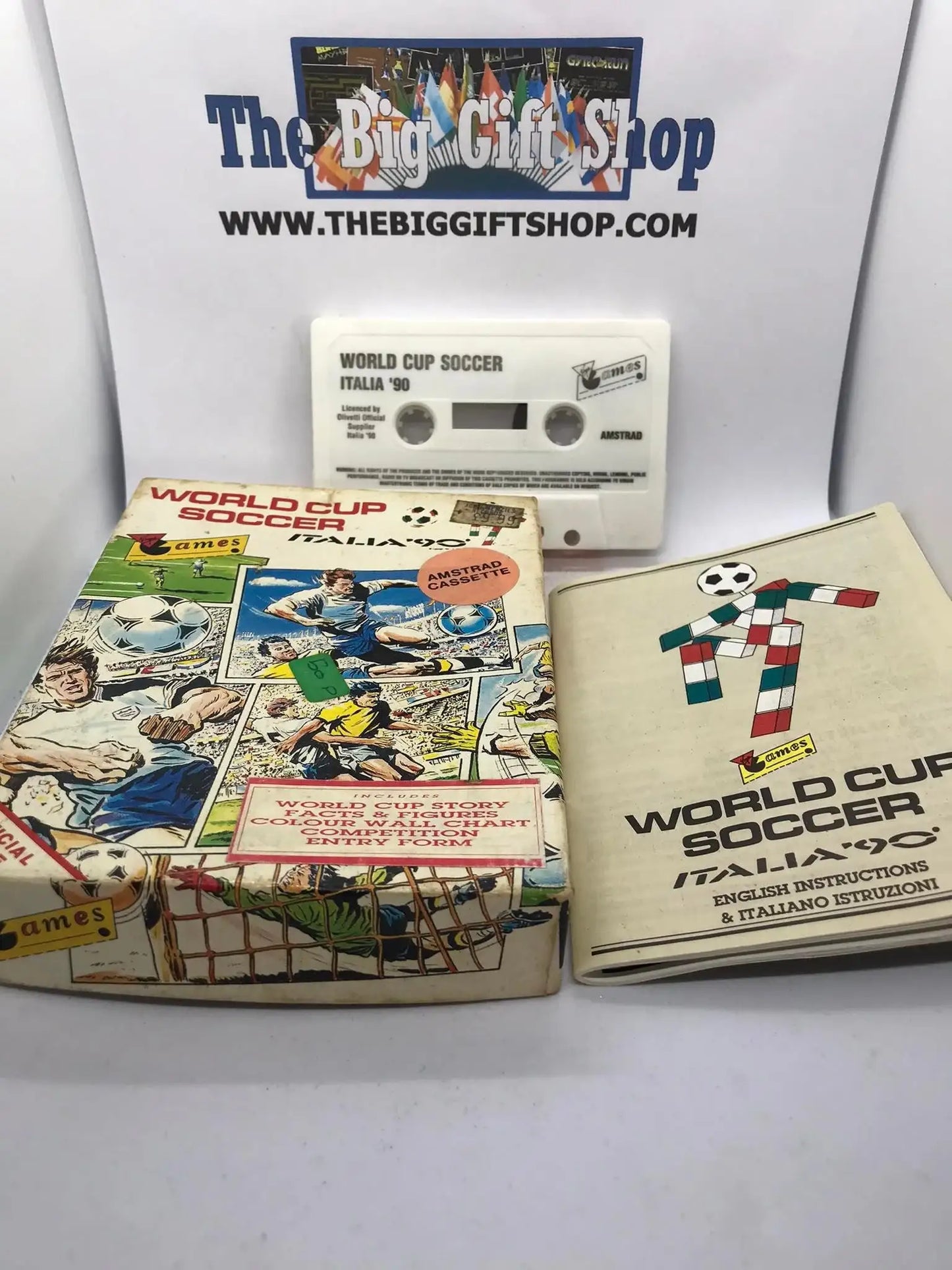World Cup Soccer Italia 90, CPC 464 / 664, Released by Virgin Games Magretro