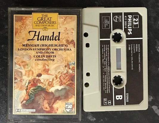 Handel, Messiah Highlights Album, Philips ?Label, 411 000-4, Vintage Cassette Magretro