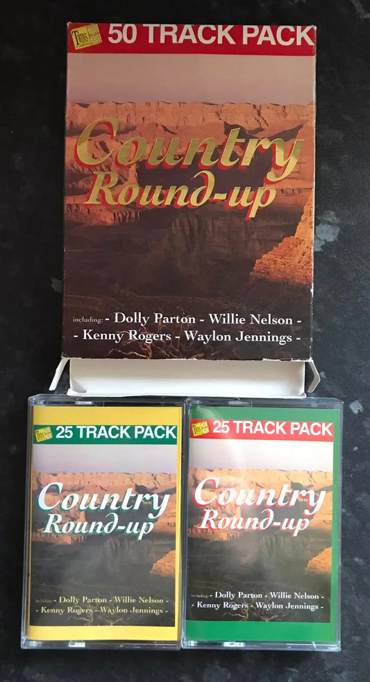 Country Round-Up Double Cassette Album, Tring International, TTMC013 Magretro