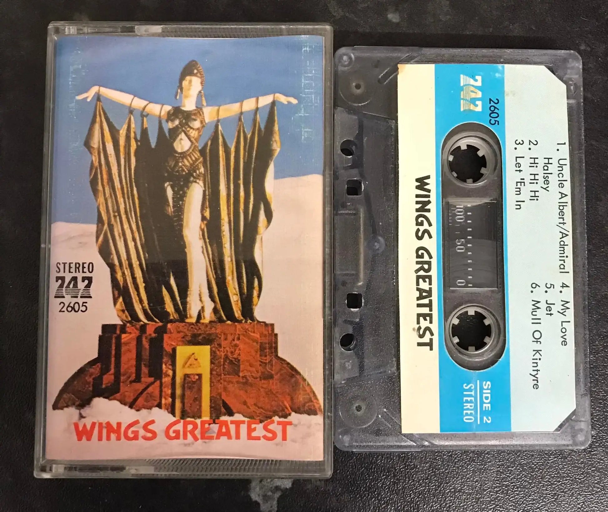 Wings Greatest, 747 Release Label (Unofficial), Vintage Cassette Magretro