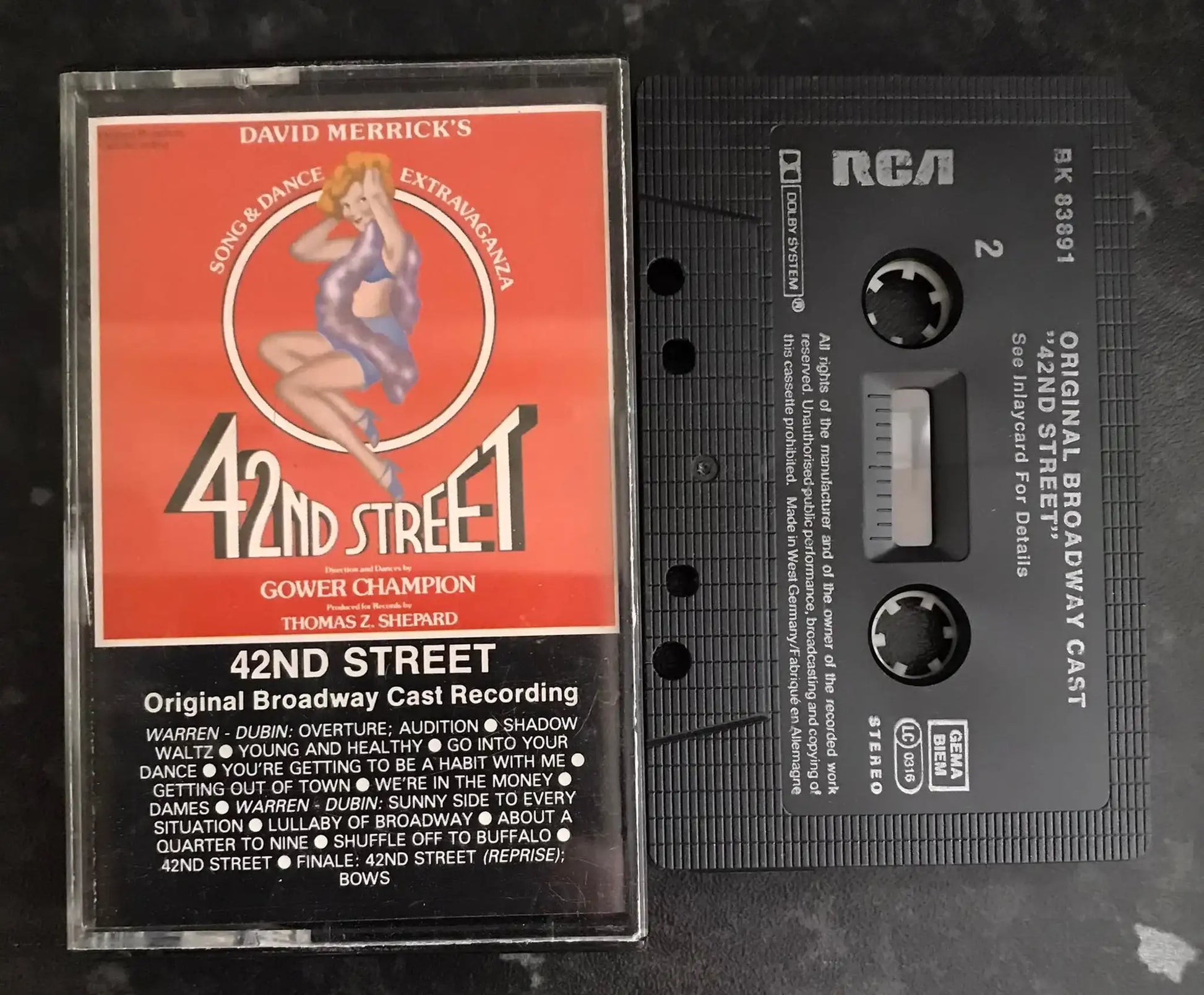 42nd Street Album, Original Broadway cast Recording, RCA Red Seal, BK 83891 Magretro