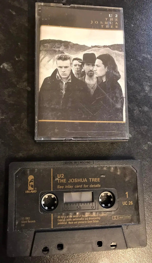 U2, The Joshua Tree Album, Island Records, UC 26, Vintage Cassette Magretro