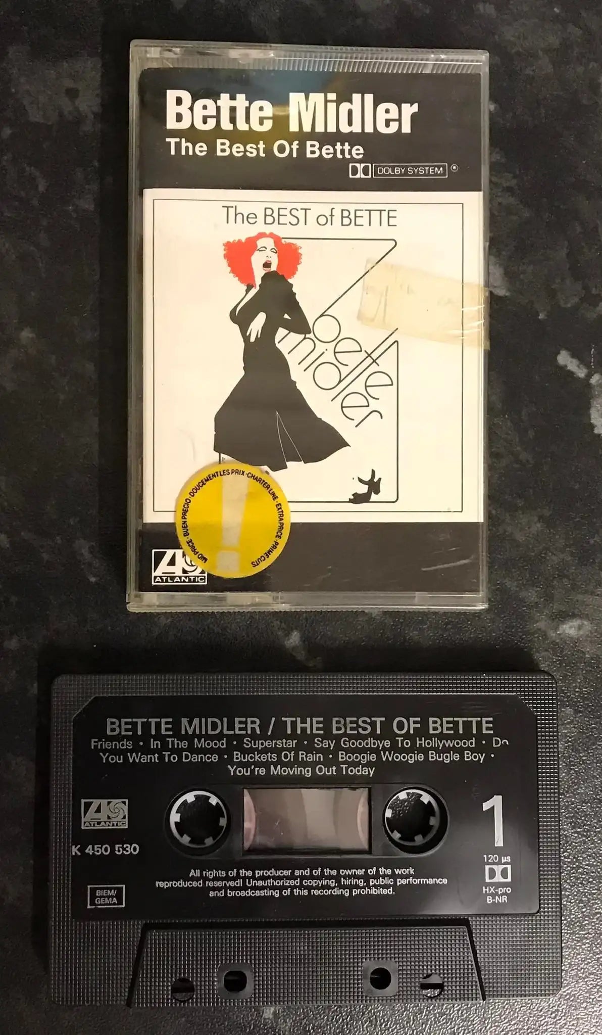 Bette Midler, The Best Of Bette Album, Atlantic, K 450 530, Vintage Cassette Magretro