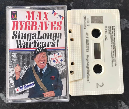 Max Bygraves, Singalonga Waryears! Album, parkfield, pmmc 5002, Vintage Cassette Magretro