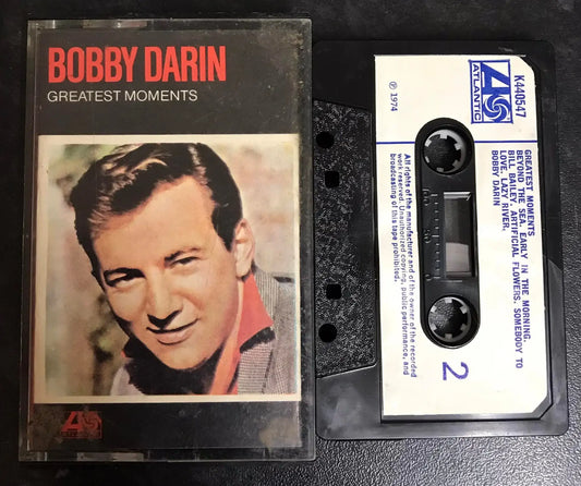 Bobby Darin Greatest Moments Album, Atlantic Records, K440547, Vintage Cassette Magretro
