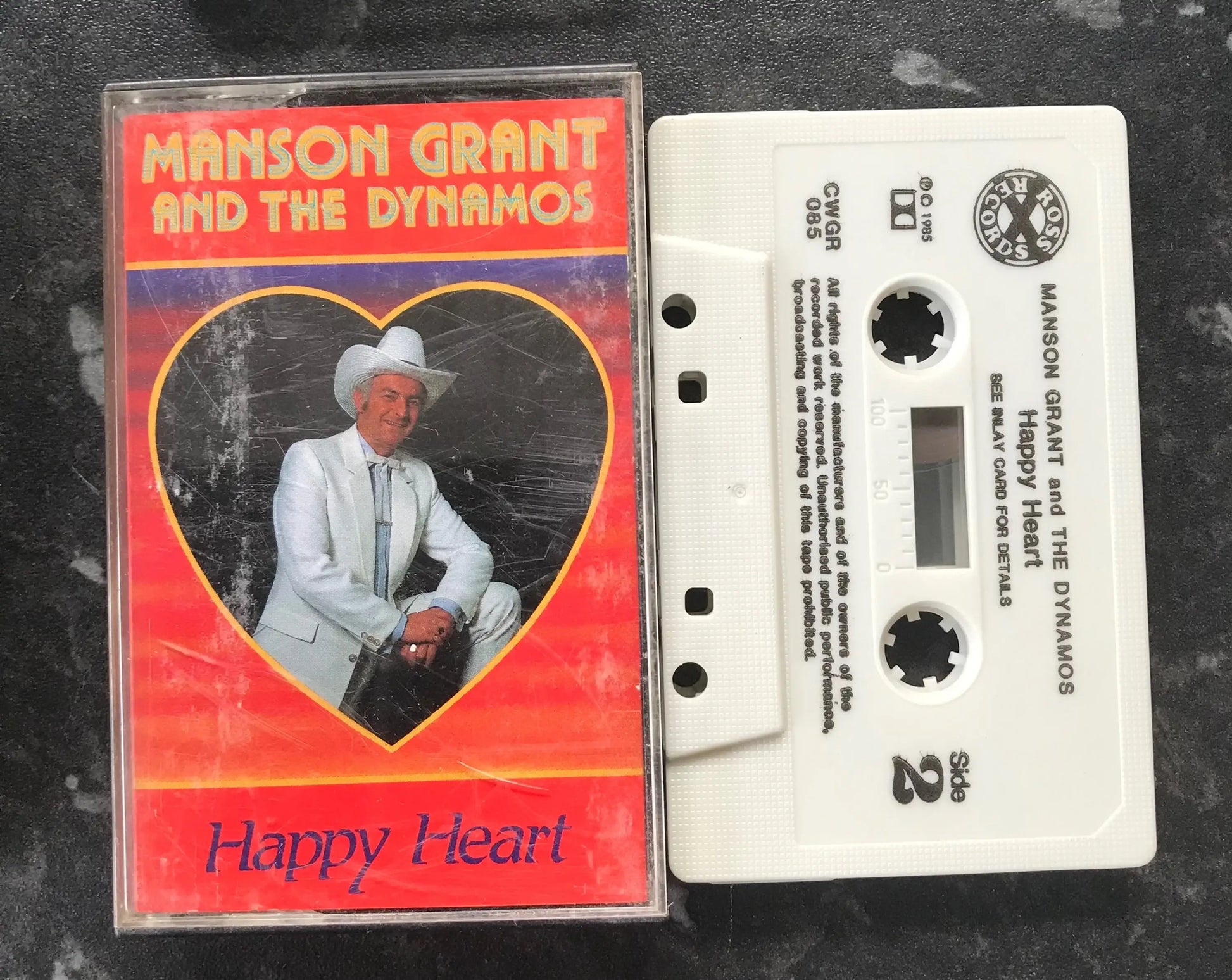 Manson Grant and the Dynamos, Happy Heart Album, cwgr 085, Vintage Cassette Magretro