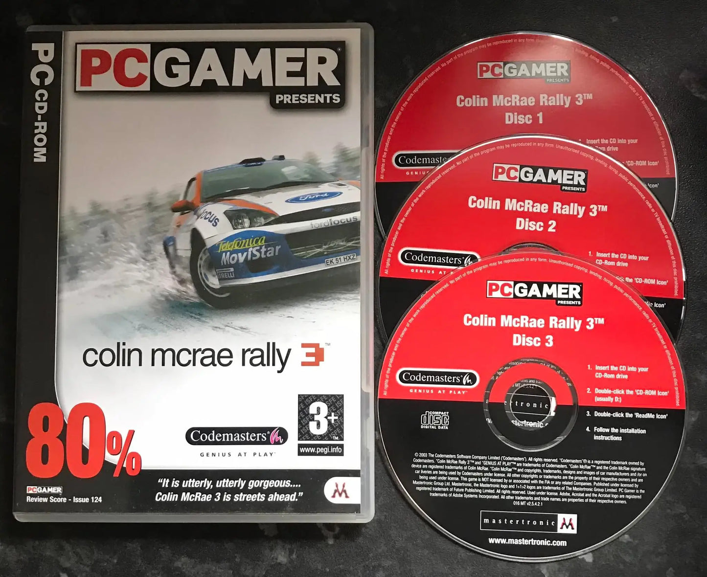 PC Gamer Presents, Colin Mcrae Rally 3, UK, Pal, PC Game Magretro