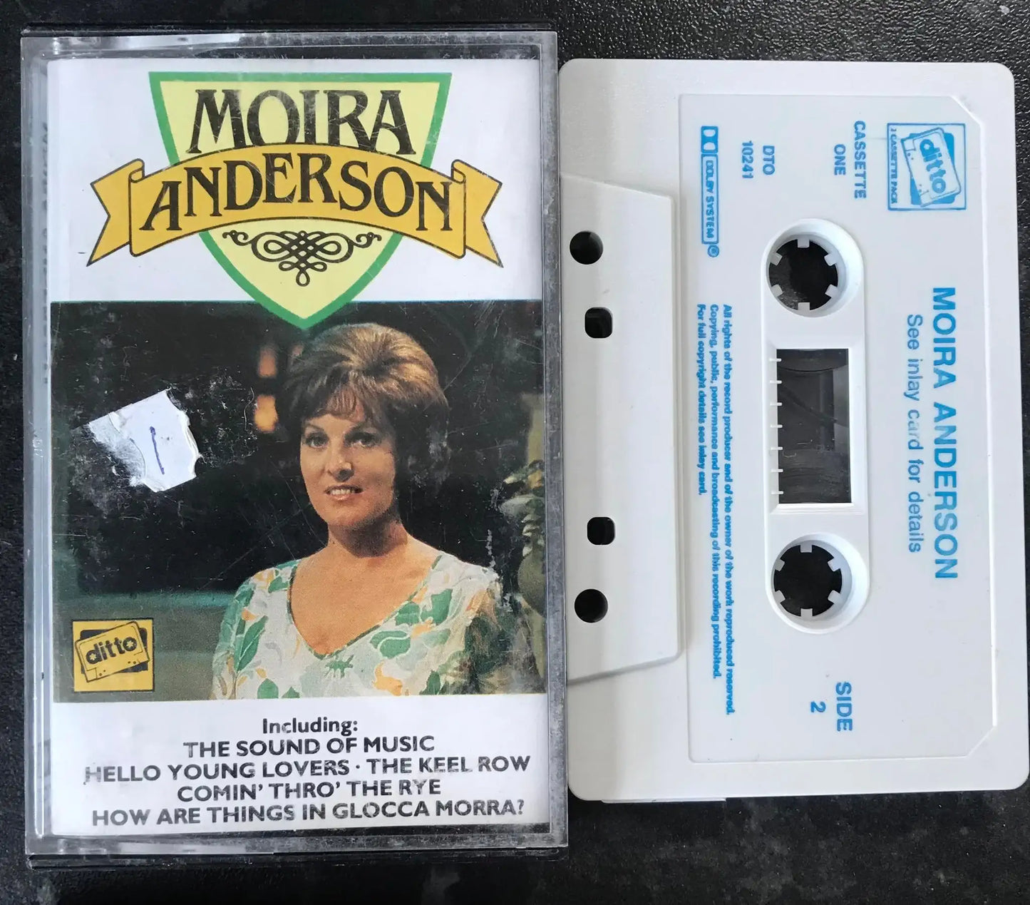 Moira Anderson Album, cassette one, DITTO, DTO10241, Vintage Cassette Magretro