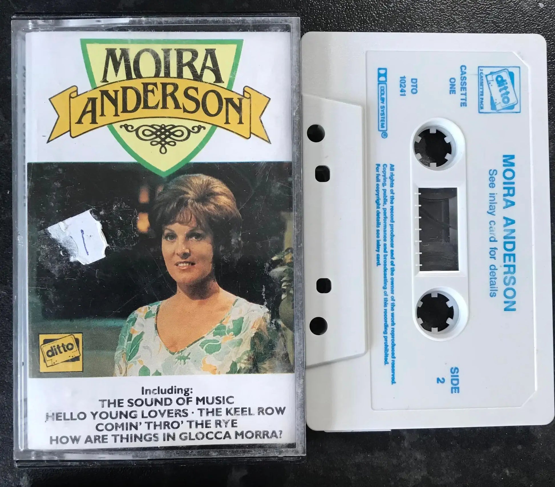 Moira Anderson Album, cassette one, DITTO, DTO10241, Vintage Cassette Magretro