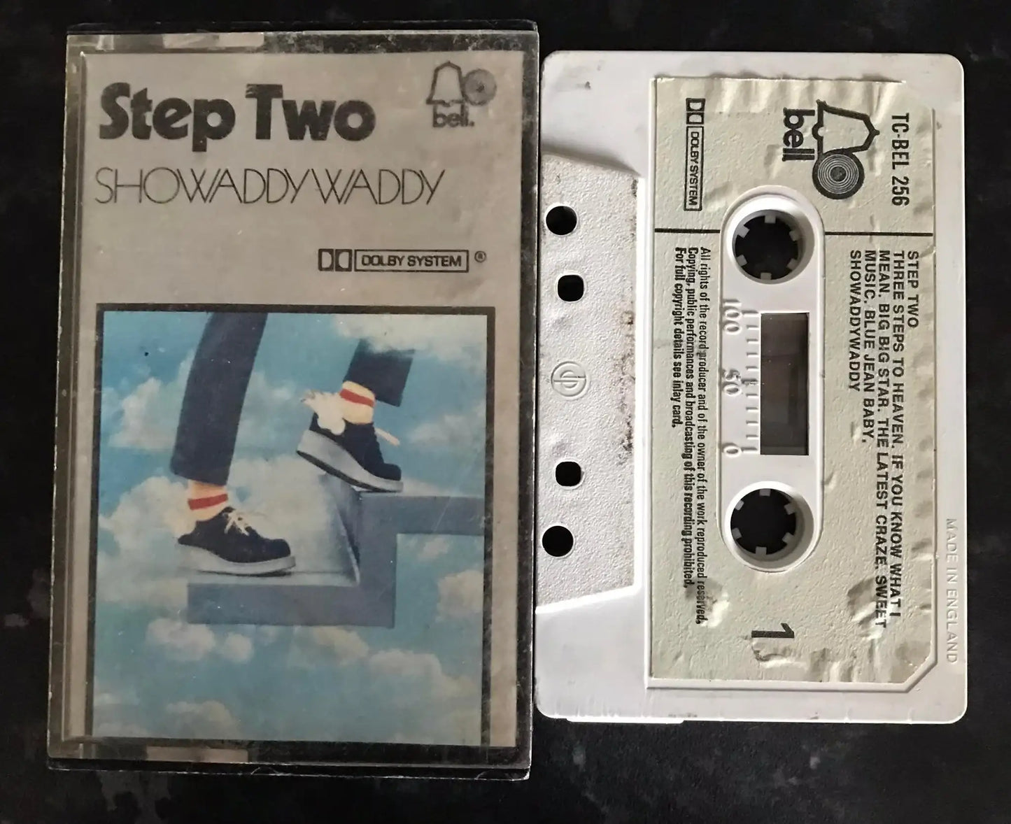 Showaddywaddy, Step Two Album, tc-bel 256, BELL, Vintage Cassette Magretro