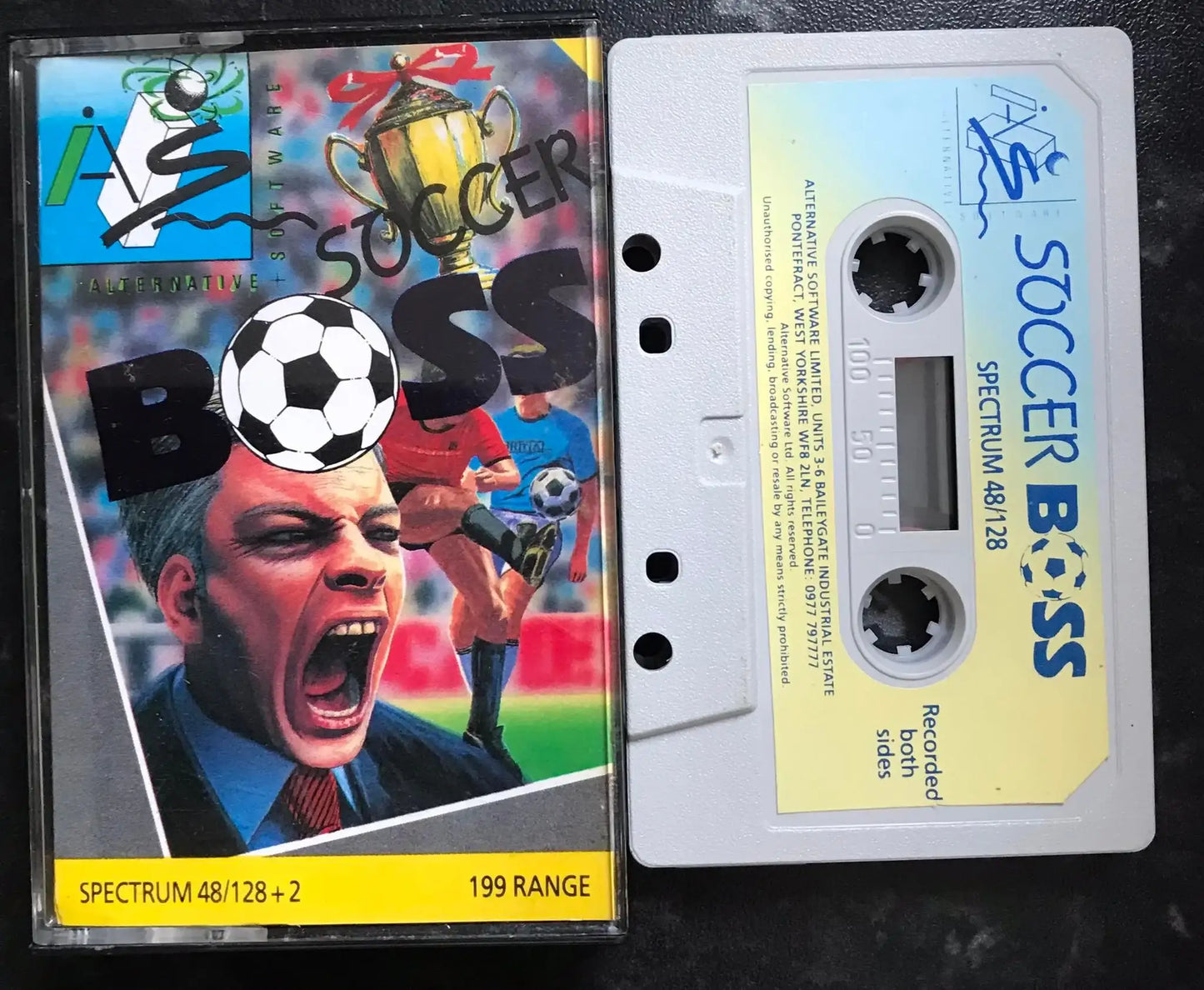 Soccer Boss, Alternate, ZX Spectrum, Released by Alternative Software, WORKING Magretro