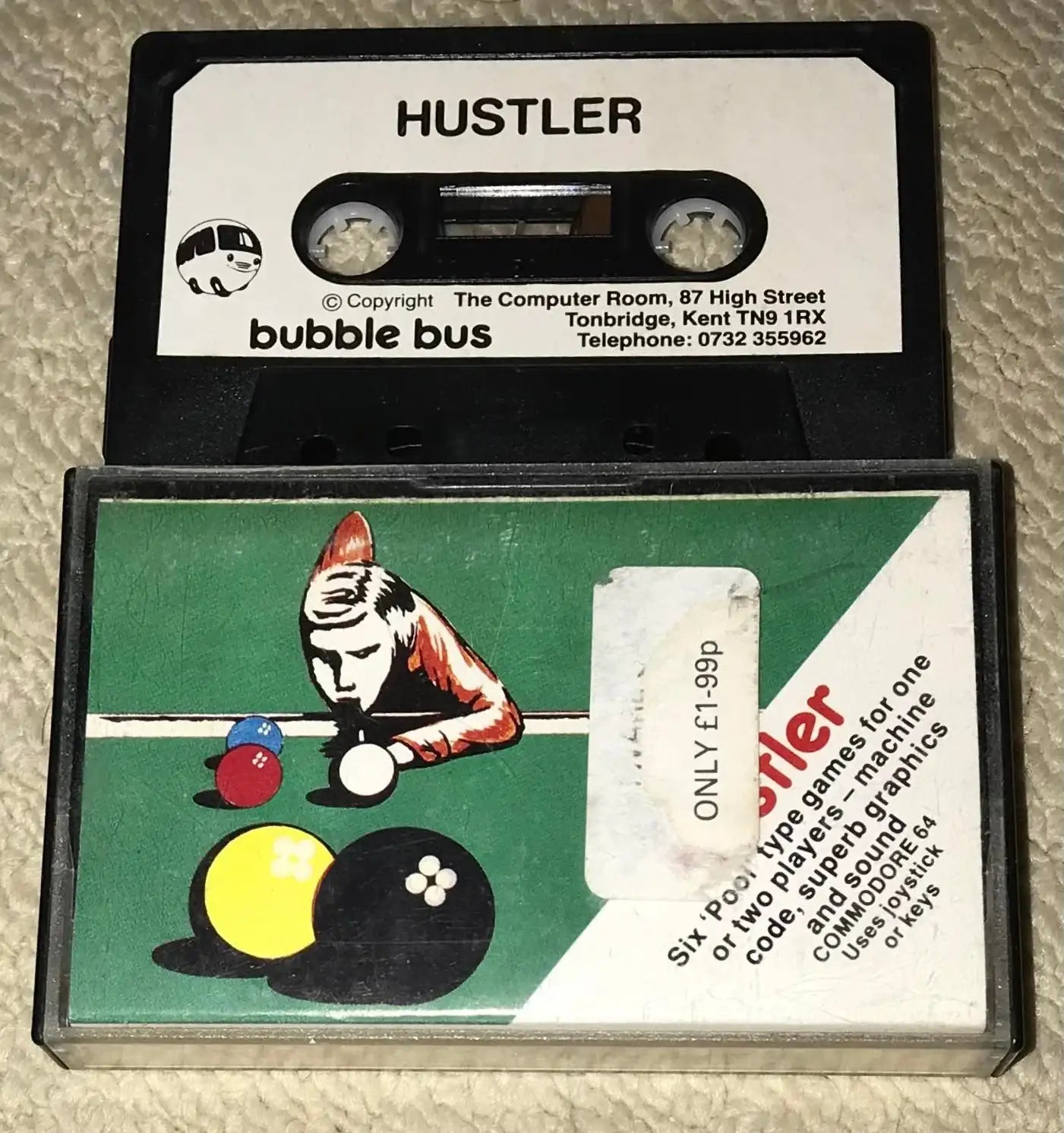 Hustler, C64 Game, Released by Bubble Bus, WORKING Magretro
