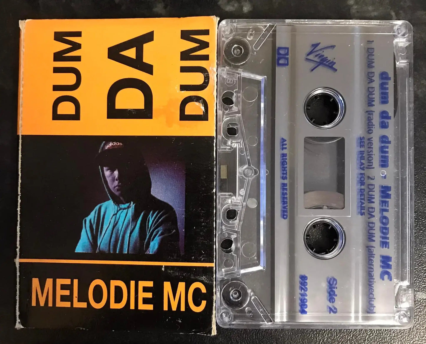 Melodie MC, Dum Da Dum Single, Virgin, DINSC 121, Vintage Cassette Magretro