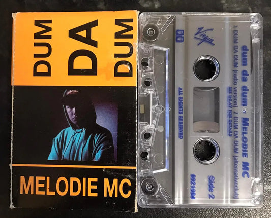 Melodie MC, Dum Da Dum Single, Virgin, DINSC 121, Vintage Cassette Magretro