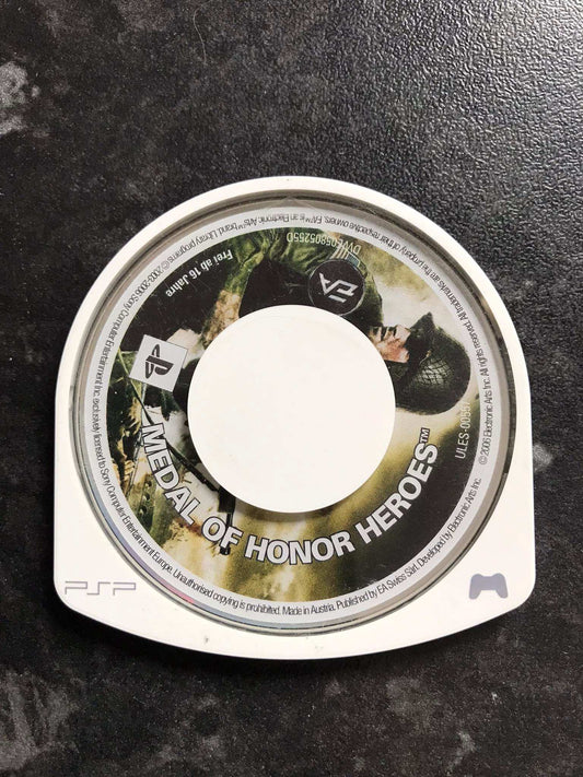 medal of honour heroes, PSP game, No Box or Instructions Magretro