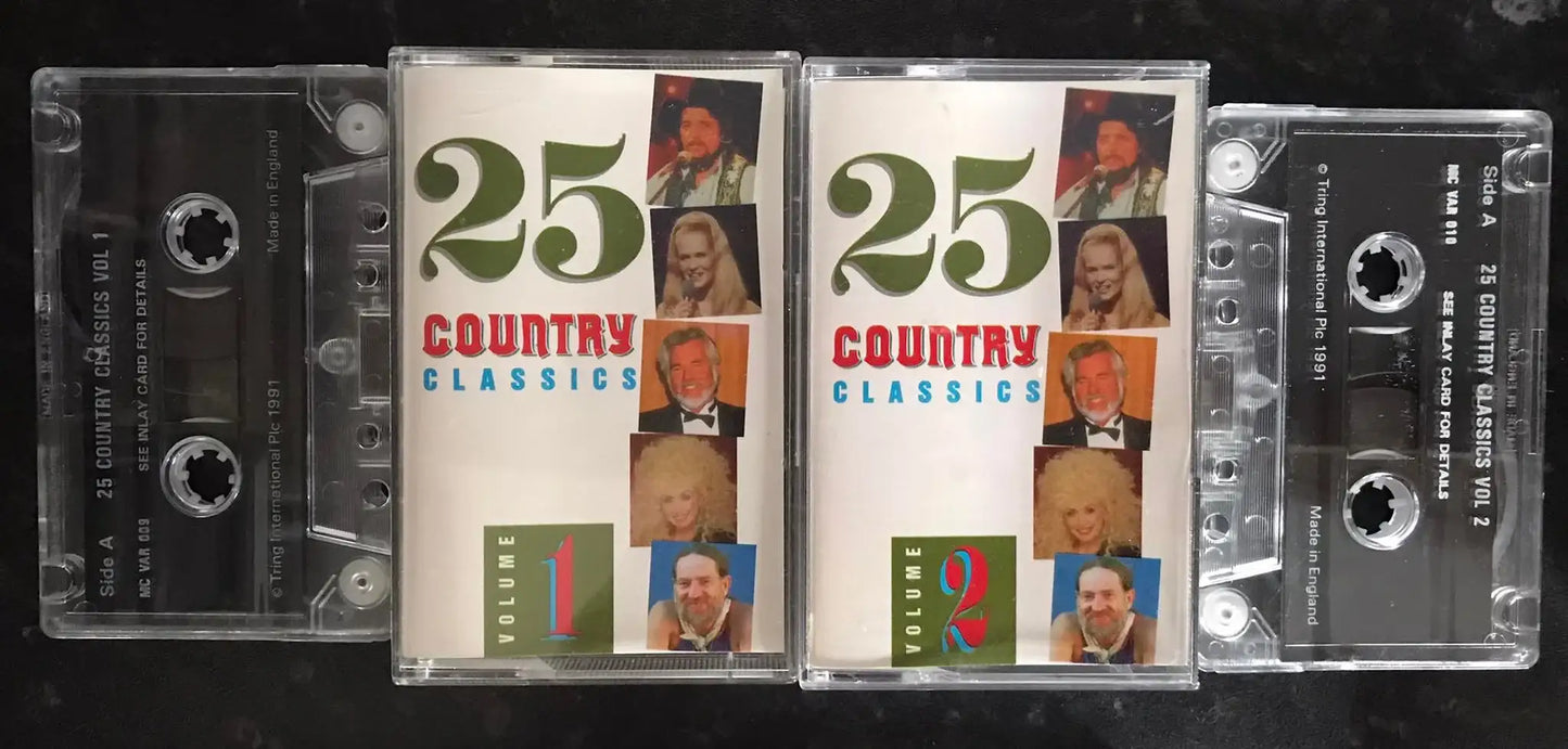 25 Country Classics vol 1 and 2 Album, MC VAR 010, MC VAR 009, Tring Int Magretro