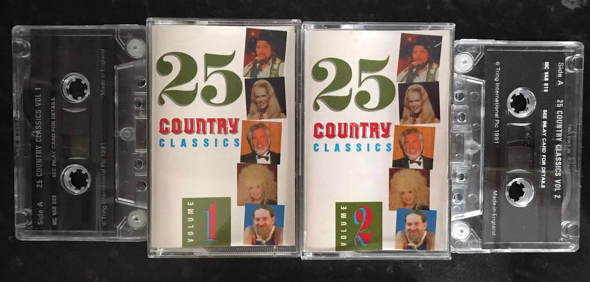 25 Country Classics vol 1 and 2 Album, MC VAR 010, MC VAR 009, Tring Int Magretro
