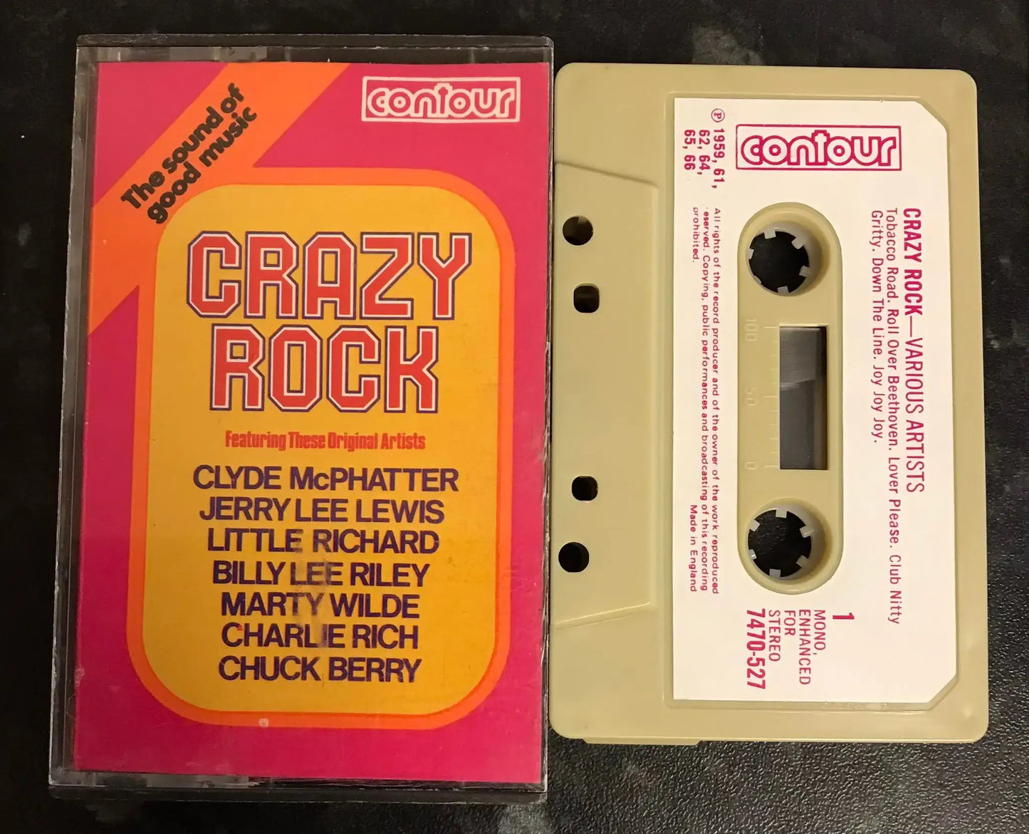 Crazy Rock Album, Contour, 7470-527, Vintage Cassette Magretro
