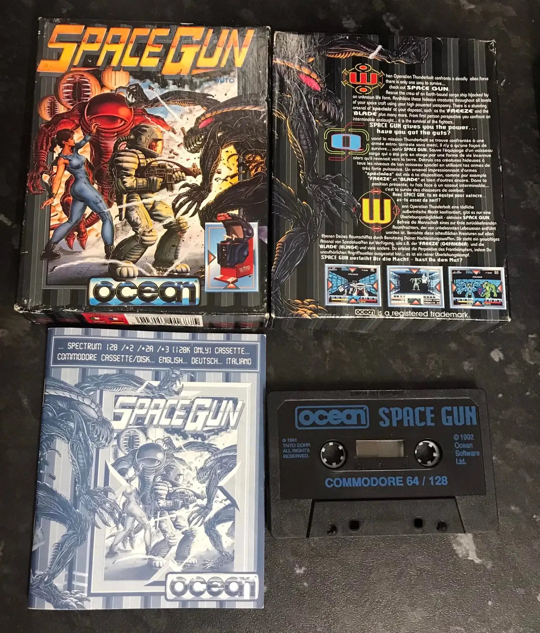 Space Gun, C64 Game by Ocean Software (Ultra RARE) WORKING Magretro