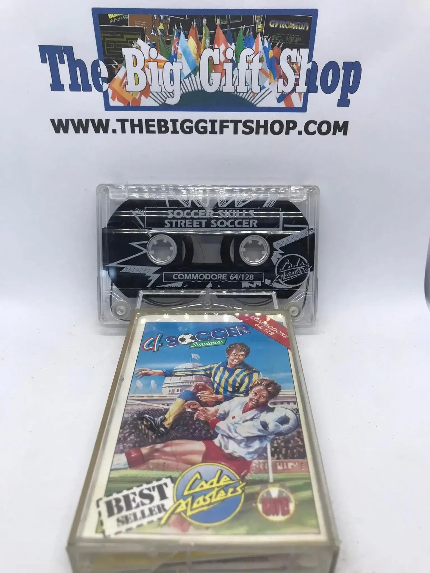 4 Soccer Simulators, C64, Released by Codemasters, WORKING Magretro
