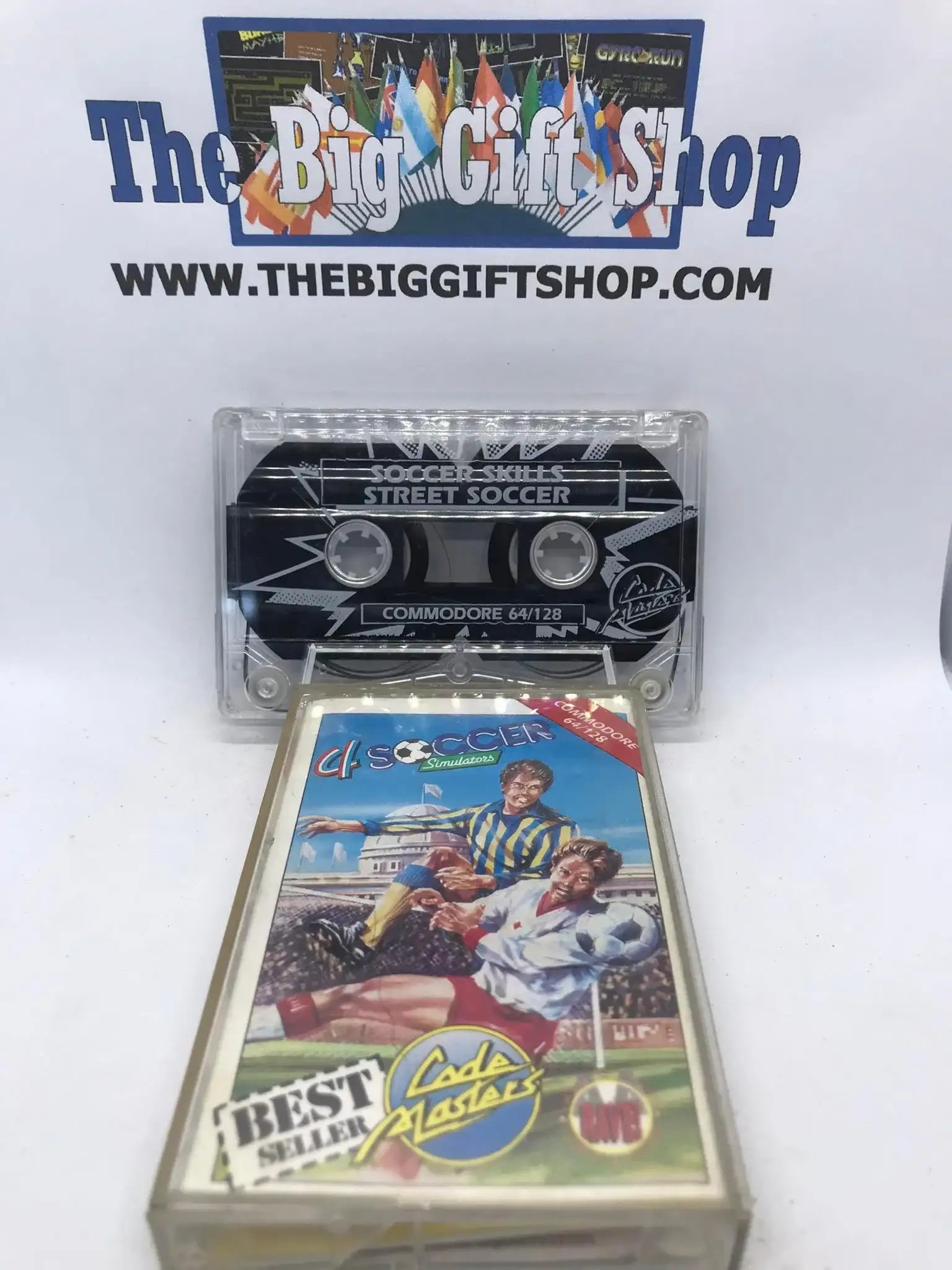 4 Soccer Simulators, C64, Released by Codemasters, WORKING Magretro