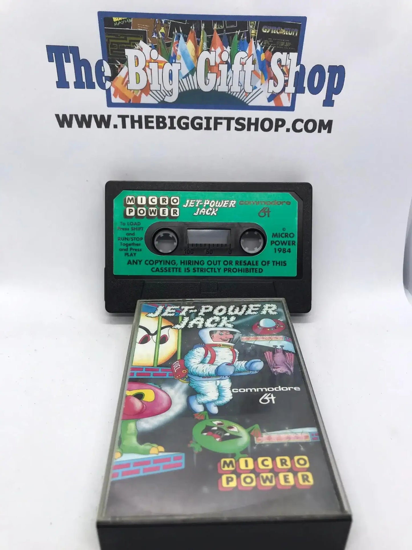 Jet Power Jack, C64 Game, Released by Micropower, WORKING Magretro