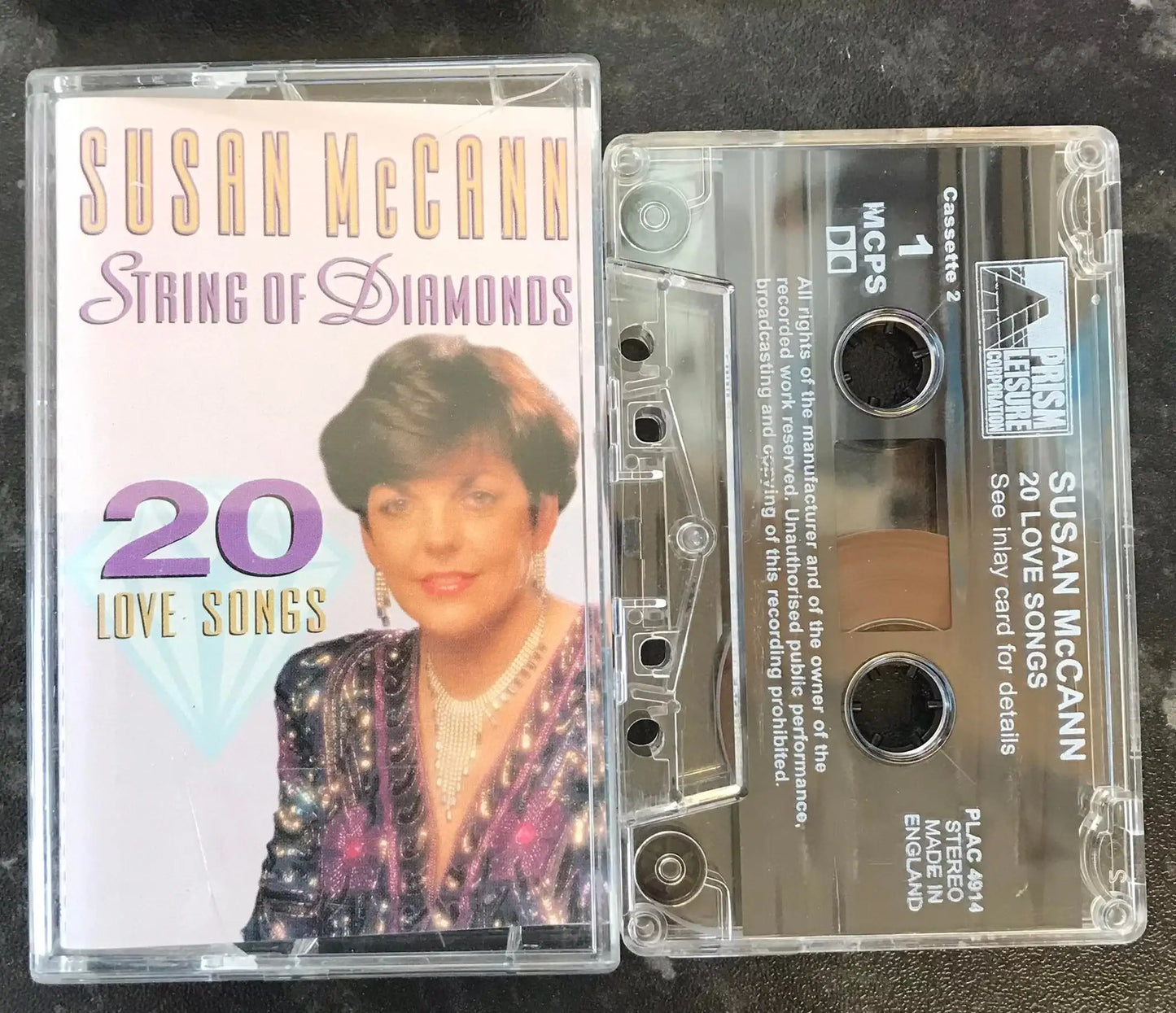 String of Diamonds Album, Cassette Two, Susan McCann, PLAC 4914,Vintage Cassette Magretro