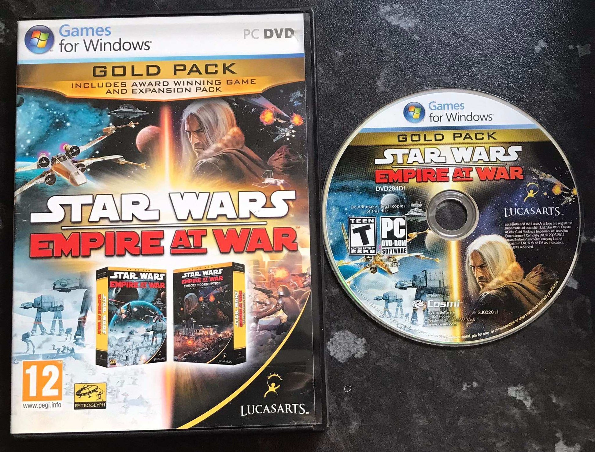 Star Wars, Empire at War Gold Pack, DVD, UK, Pal, PC Game Magretro