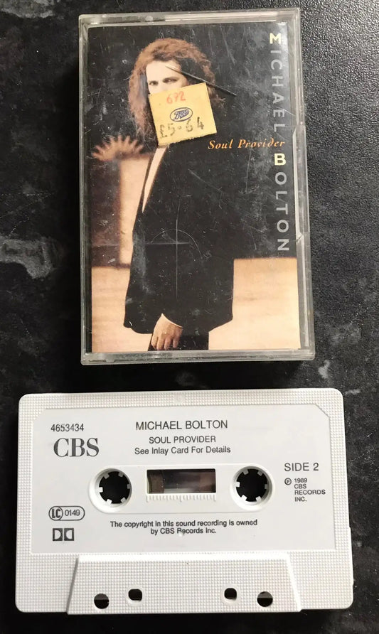 Michael Bolton, Soul Provider Album, CBS, 465343 4, Vintage Cassette Magretro