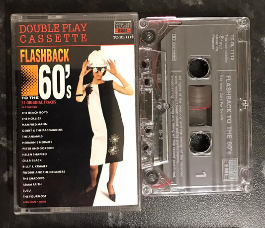Flashback to the 60's Album, Music For Pleasure, TC-DL 1112, Vintage Cassette Magretro