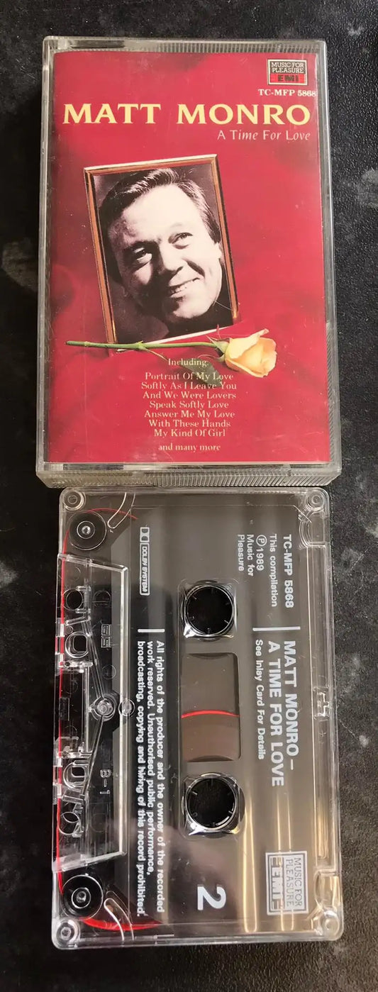 Matt Monro, A Time For Love, Music For Pleasure, TC-MFP 5868, Vintage Cassette Magretro