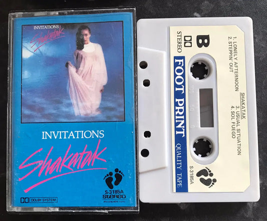 Shakatak, Invitations Album, Bootleg Footprint Label, S-3185A, Cassette Magretro