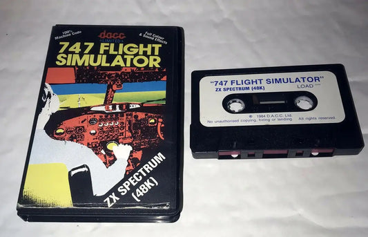 747 Flight Simulator, ZX Spectrum by DACC, Working Magretro