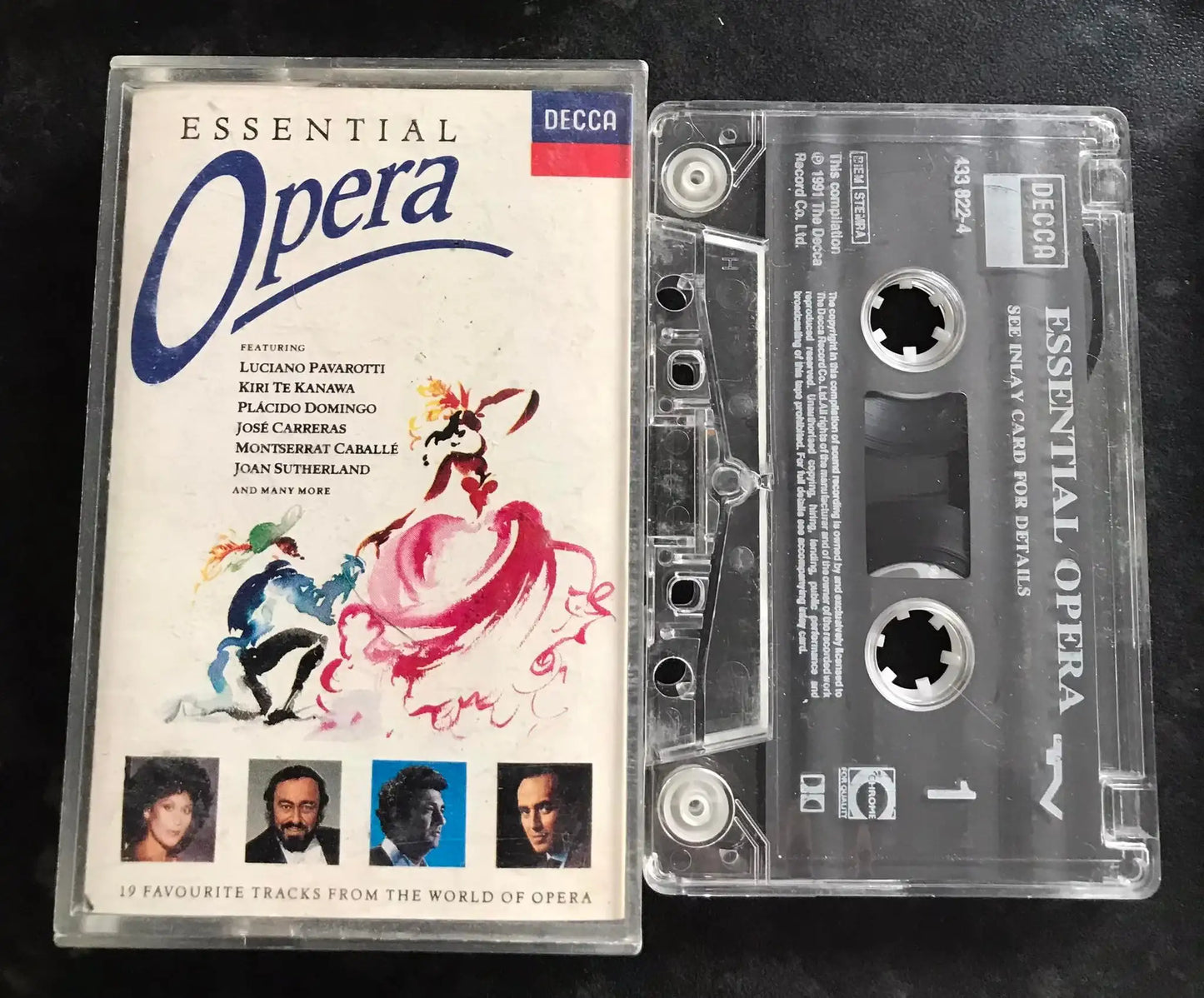 Essential Opera Album, Decca, 433 822-4, Vintage Cassette Magretro