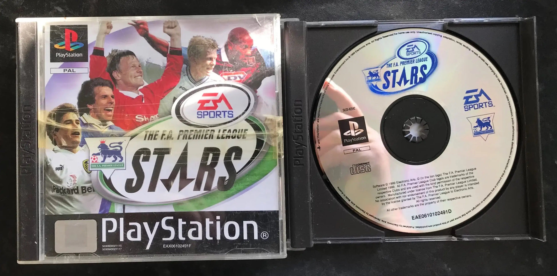 The F.A. Premier League Stars, PS1 Playstation One Game Boxed (PAL UK) Magretro